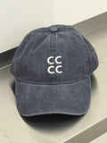 Crispy Club "CC" Monogram Dad Cap – Washed Navy