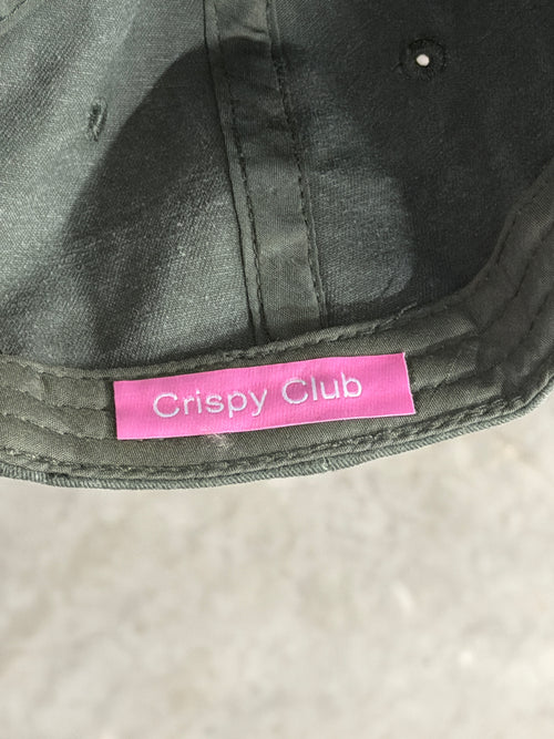 Crispy Club "Mermaid Beach" Dad Cap – Washed Olive