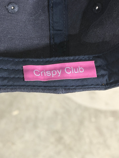 Crispy Club "CC" Monogram Dad Cap – Washed Navy